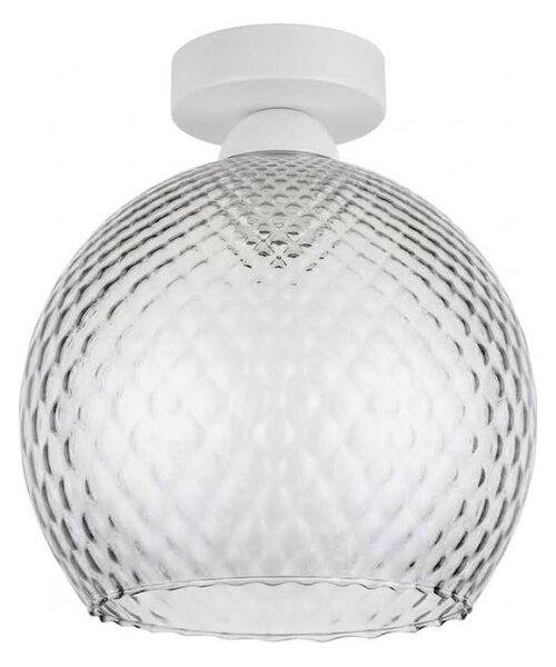 BRILAGI - LED Stropní svítidlo R GLASS 1xE27/60W/230V pr. 25 cm bílá/kouř šedá