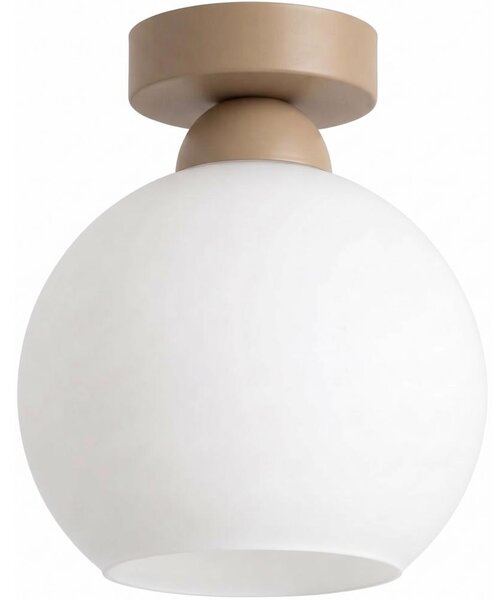 BRILAGI - LED Stropní svítidlo RETRO GLASS 1xE27/60W/230V pr. 15 cm béžová/bílá