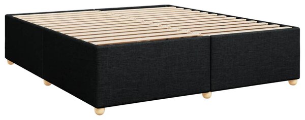Box spring postel s matrací černá 180x200 cm textil 3286754