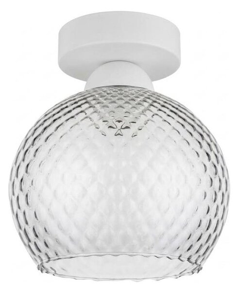 BRILAGI - LED Stropní svítidlo R GLASS 1xE27/60W/230V pr. 18 cm bílá/kouř šedá