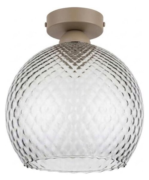 BRILAGI - LED Stropní svítidlo R GLASS 1xE27/60W/230V pr. 25 cm béžová/kouř šedá
