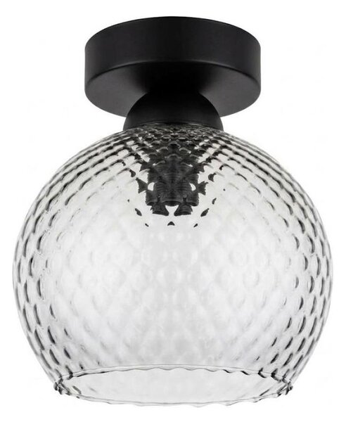 BRILAGI - LED Stropní svítidlo R GLASS 1xE27/60W/230V pr. 18 cm černá/kouř šedá