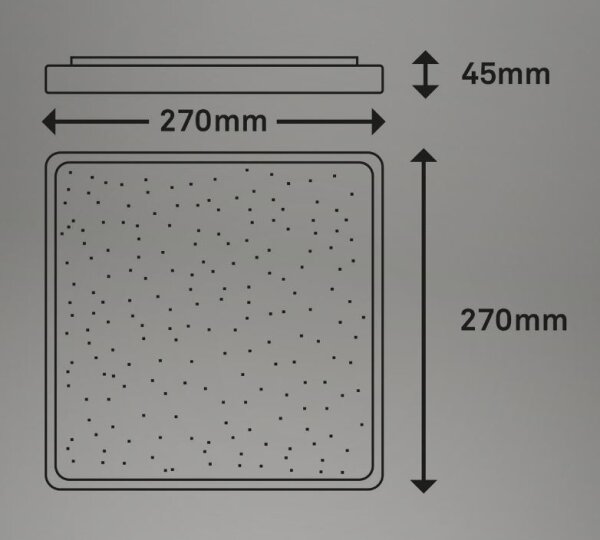 Briloner 3748-414 - LED Stropní svítidlo LINO LED/15W/230V matný chrom