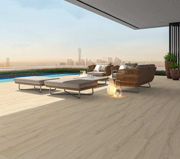 Taptik wood beige 120 x 20 cm světle béžová 1m²