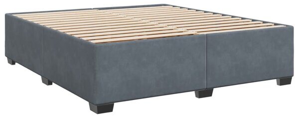 Box spring postel s matrací tmavě šedá 180x200 cm samet 3290985