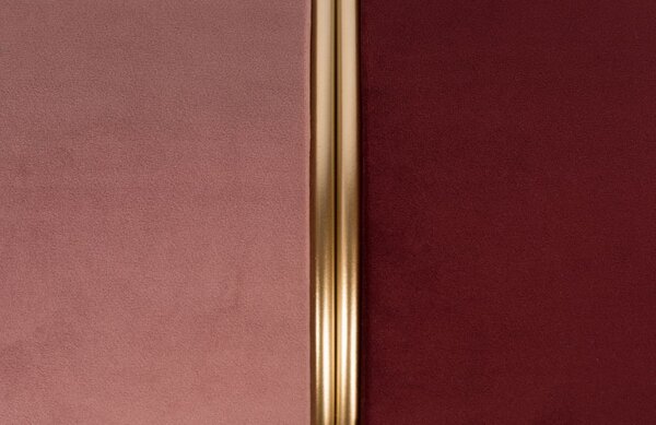 White Label Červená sametová taburetka WLL Bubbly 35 cm