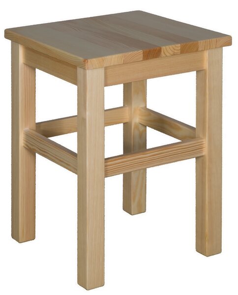 Drewmax dřevěná stolička vysoká 45 cm masiv borovice