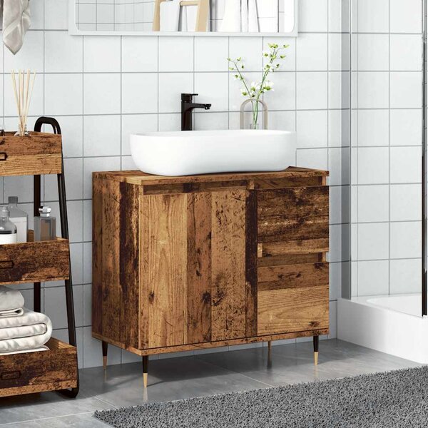 Koupelnová skříňka old wood 65 x 33 x 60 cm kompozitní dřevo
