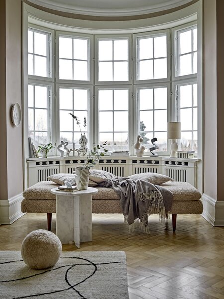 Bavlněný koberec Viga White 180 × 120 cm