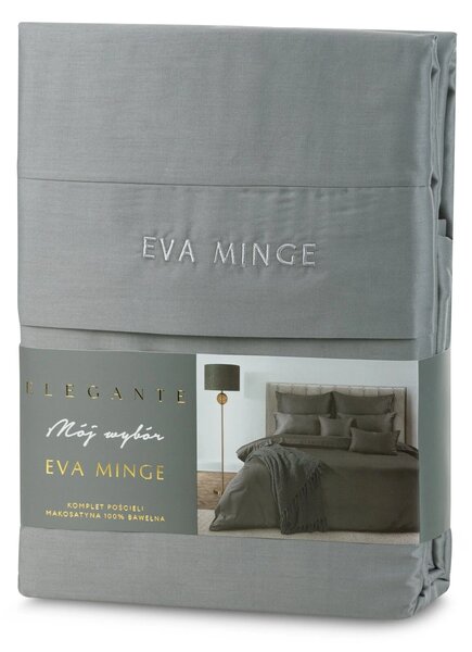 MAKOSATENOVÉ POVLEČENÍ EVA MINGE ELEGANT1C 160X200 CM, 2 KS 70X80 CM ŠEDÉ