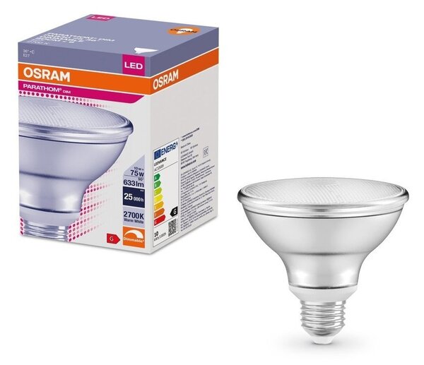 Stmívatelná LED bodovka E27 10 W PARATHOM, teplá bílá