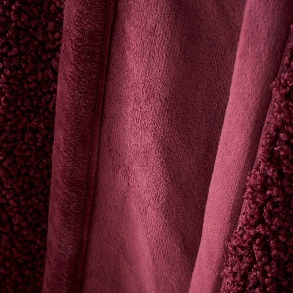 Červená deka z mikroplyše 130x170 cm Velvet Boucle – Catherine Lansfield