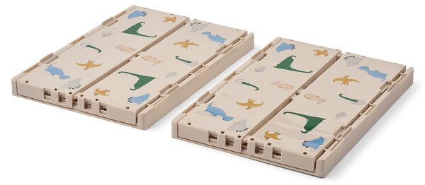 Skládací přepravka Weston Dino Roar Medium – set 2 ks