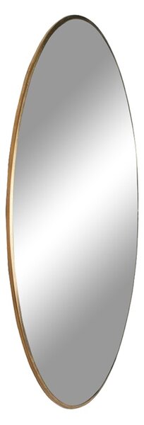 Nordic Living Zlaté kulaté závěsné zrcadlo Vincent 40 cm