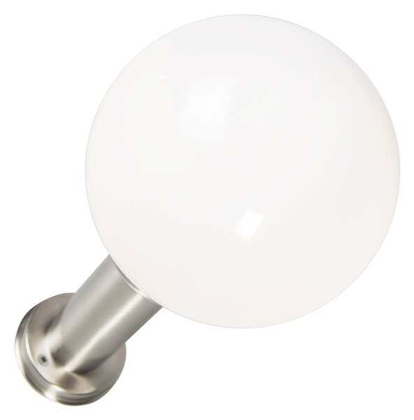 Moderní venkovní lampička na sloup z nerezové oceli 50 cm - Sfera