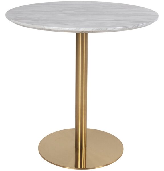 -25 % Dny MOMENTI– Nordic Living Bílý kulatý bistro stůl Ascona 90 cm