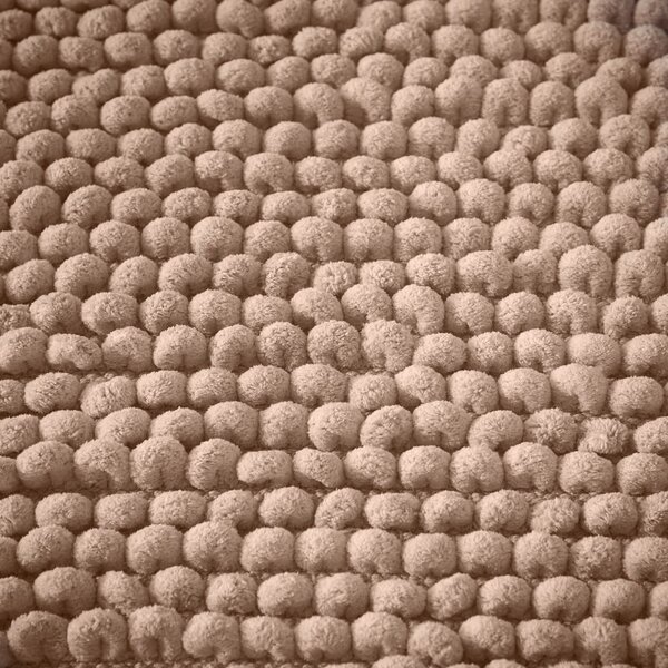 Hnědá koupelnová předložka 50x80 cm Aspen Bobble – Bianca