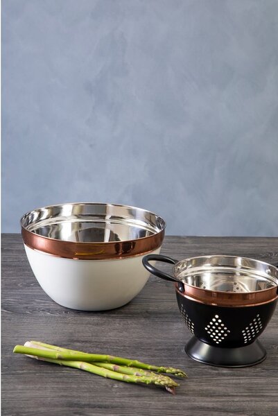Nerezová mísa v měděné a béžová barvě ø 26 cm Prescott – Premier Housewares