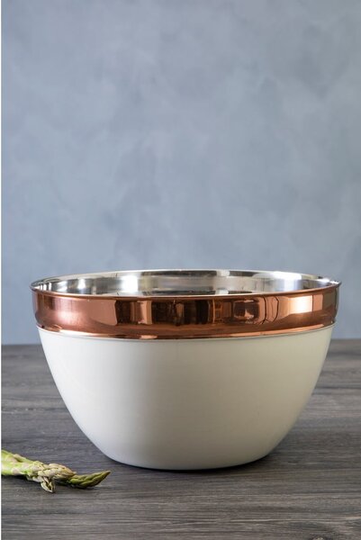 Nerezová mísa v měděné a béžová barvě ø 26 cm Prescott – Premier Housewares