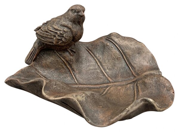 Napajedlo pro ptáky Kristopher, 9,5x16,8 cm, magnesium, hnědá