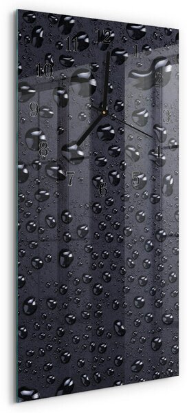 Skleněné hodiny vertikální Kapky zsppc-30x60-00180555