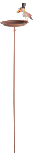 Zapichovací napajedlo pro ptáky Kinsley, 127x22 cm, kov, vícebarevná