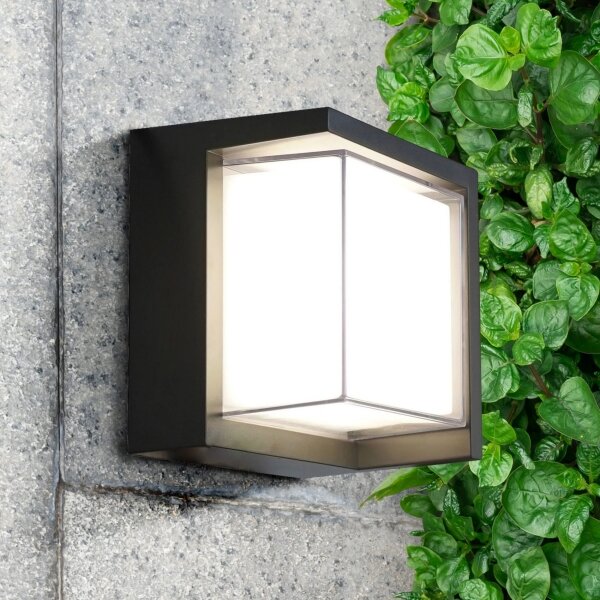 LED Venkovní nástěnné svítidlo ESSEN LED/12W/230V IP44 černá