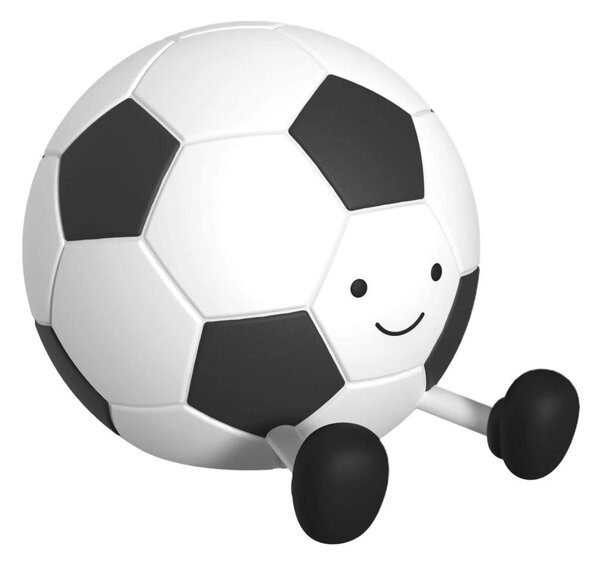 LED Stmívatelná dětská dotyková lampa FOOTBALL LED/2W/5V USB 1200 mAh bílá/černá
