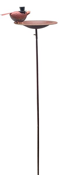 Zapichovací napajedlo pro ptáky Keira, 114x30 cm, kov, měděná