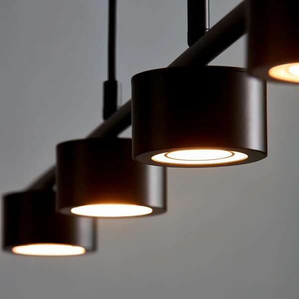 Nordlux Závěsné LED svítidlo CLYDE, 4x4W, d. 115 cm, 2700K stmívatelné