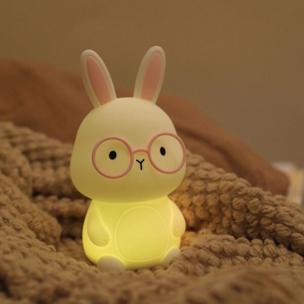 LED RGBW Stmívatelná dětská dotyková lampa FLORKA LED/1W/5V USB 1200 mAh růžová