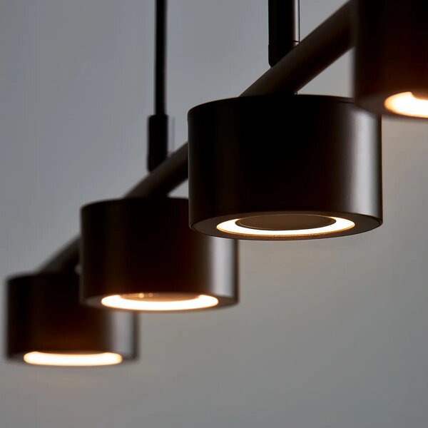 Nordlux Závěsné LED svítidlo CLYDE, 4x4W, d. 115 cm, 2700K stmívatelné