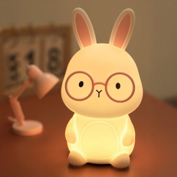 LED RGBW Stmívatelná dětská dotyková lampa FLORKA LED/1W/5V USB 1200 mAh růžová