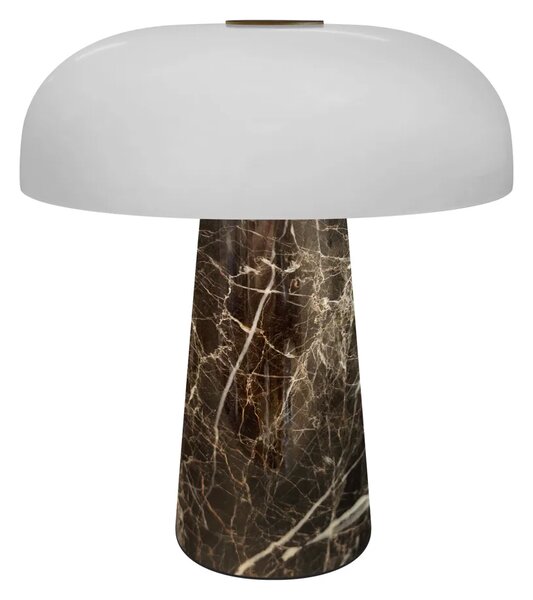 Nordlux Stolní LED přenosná lampa Glossy Mini Portable, v. 24 cm, 3000K Barva: Šedohnědá