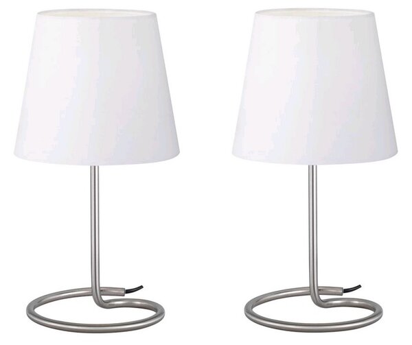 Stolní lampička - set 2 ks Twin, bílá