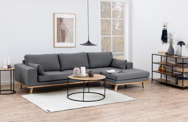 Scandi Dubový kulatý konferenční stolek Darila 80 cm