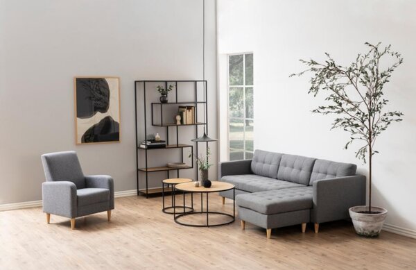 Scandi Dubový kulatý konferenční stolek Darila 80 cm