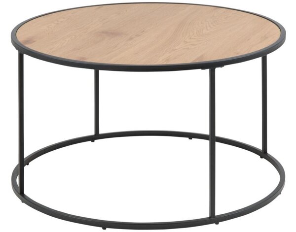 Scandi Dubový kulatý konferenční stolek Darila 80 cm