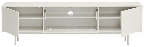 Bílý lakovaný TV stolek Teulat Sierra 180 x 40 cm