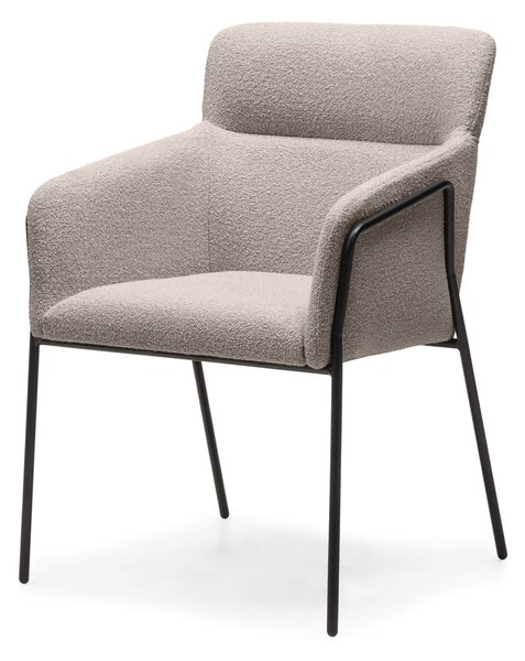 Béžové designové jídelní křeslo HELSINKI Loop 06