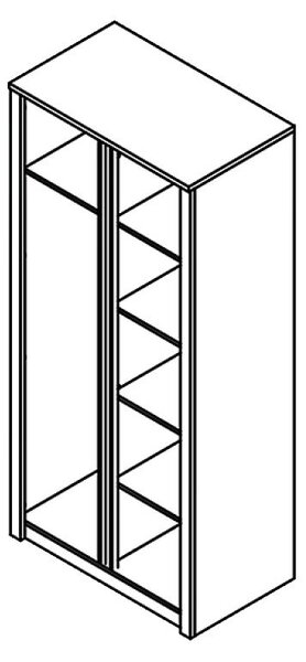 Obývací stěna se skříní MONTANA d | 4 díly | 270 cm | lefkas