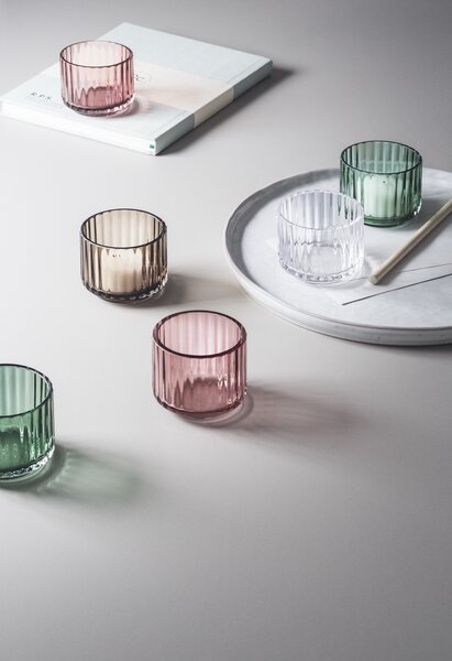 Lyngby Porcelæn Svícen Lyngby Glass - Clear LP173