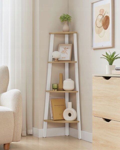 Regál Songmics Vasagle 48,5 cm x 125 cm x 33,4 cm dub