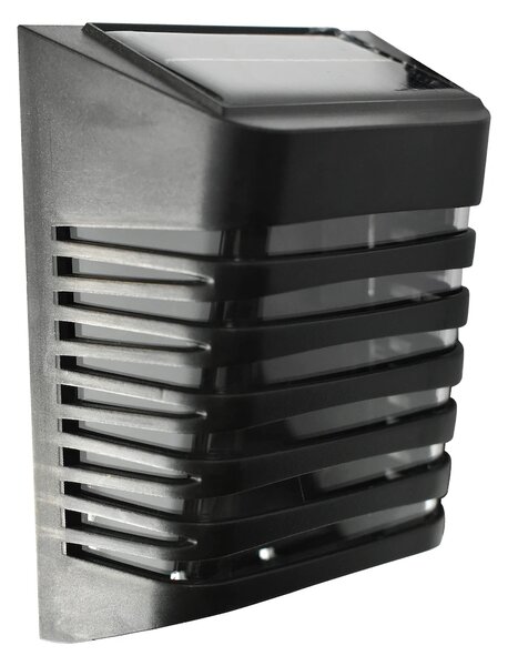 Exteriérové ​​solární nástěnné LED svítidlo Strip, 1x LED 0,12w, černá