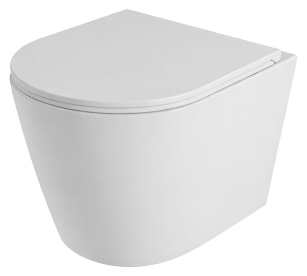UPTrend Závěsný WC komplet bez příruby AMARO VORTEX TR2217R‑U20 včetně Soft-Close sedátka, bílá mat