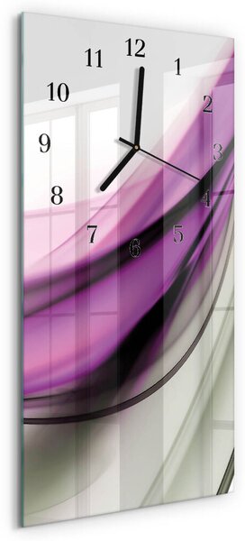 Skleněné hodiny vertikální Abstrakce zsppc-30x60-00180811