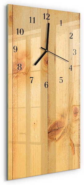 Skleněné hodiny vertikální Dřevo zsppc-30x60-00180357