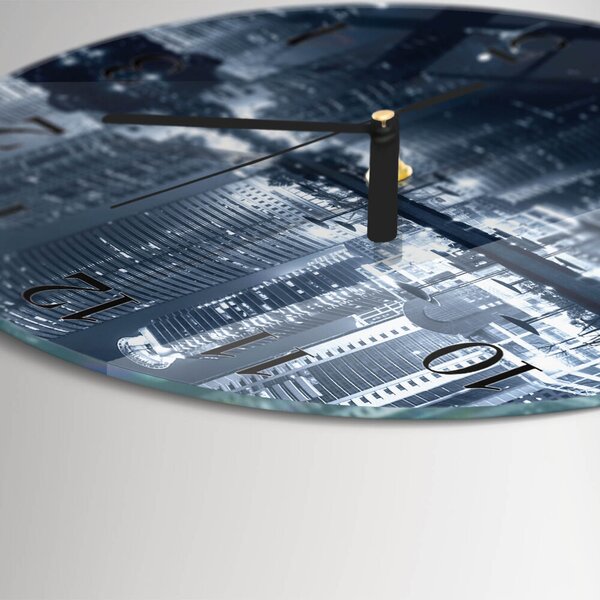 Skleněné nástěnné hodiny Horizont zsoc-fi30-00171787