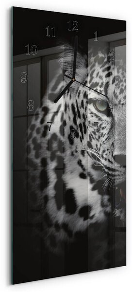 Skleněné hodiny vertikální Tygr zsppc-30x60-00172539
