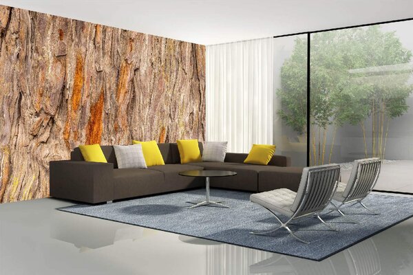 DIMEX | Vliesová fototapeta Textura starého stromu MS-5-2335 | 375 x 250 cm| hnědá